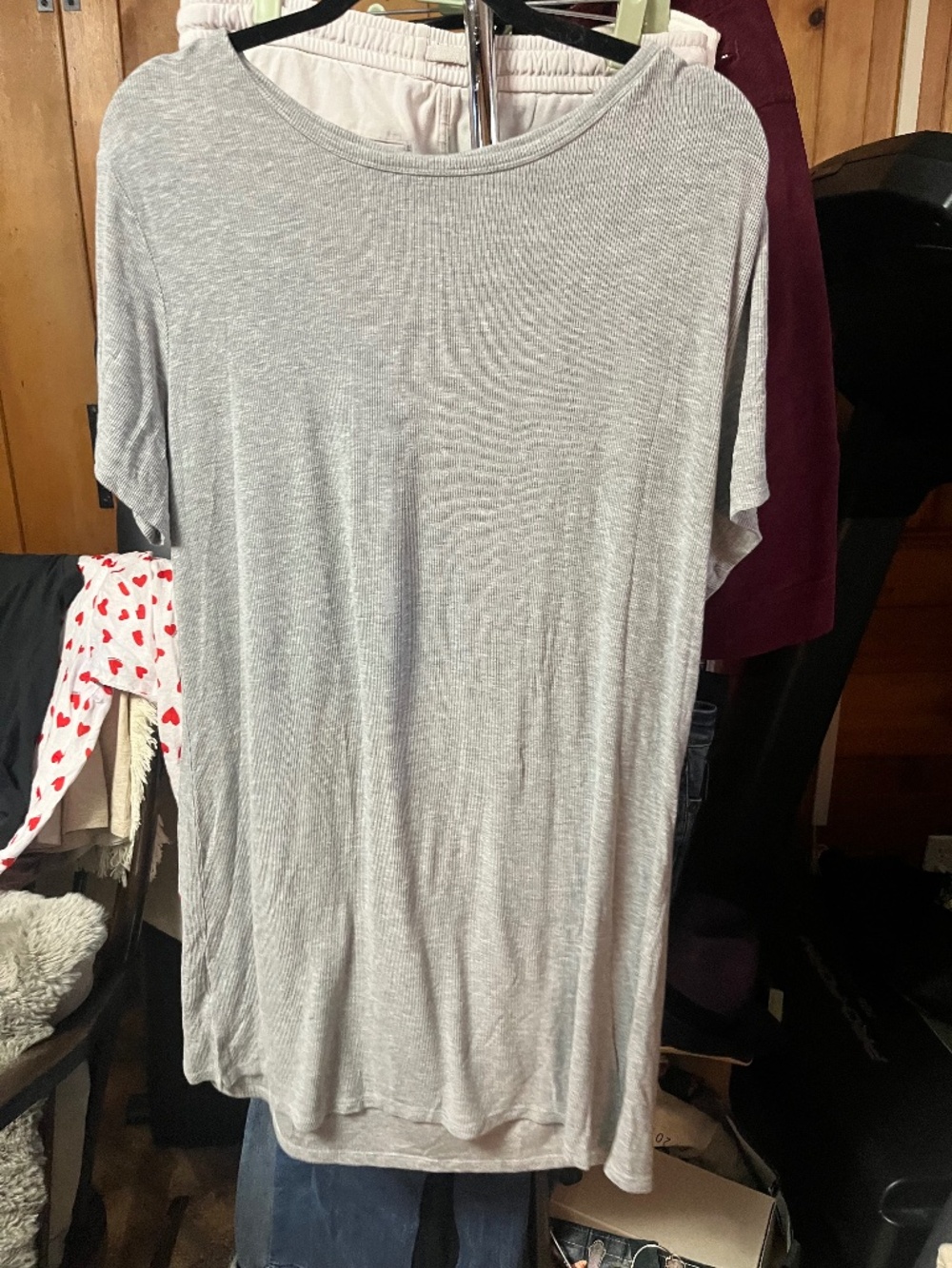 Cozy Earth Gray Nightshirt, S